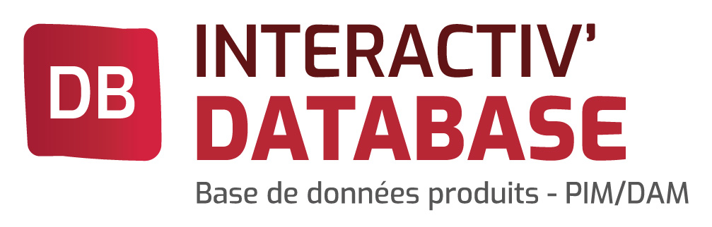 Logo Interactiv' DataBase base de données produits PIM/DAM par Interactiv' Technologies, éditeur et intégrateur